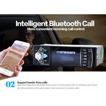 car radio 1 din 4022d Car Radio Auto Audio Stereo FM Bluetooth 2.0 Rear View Camera usb aux Steering Wheel Remote Control