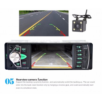 car radio 1 din 4022d Car Radio Auto Audio Stereo FM Bluetooth 2.0 Rear View Camera usb aux Steering Wheel Remote Control