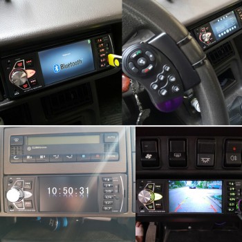 car radio 1 din 4022d Car Radio Auto Audio Stereo FM Bluetooth 2.0 Rear View Camera usb aux Steering Wheel Remote Control