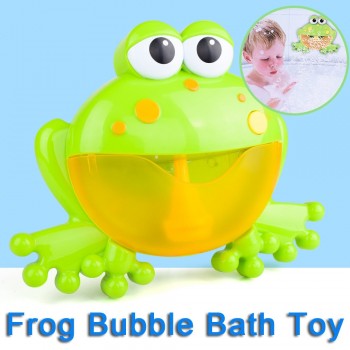 2018 Kids Swimming Water Toys Newborns Baby Bath Bubble Machine Big Frogs Automatic With Music Wash Play Cartoon Educational Toy