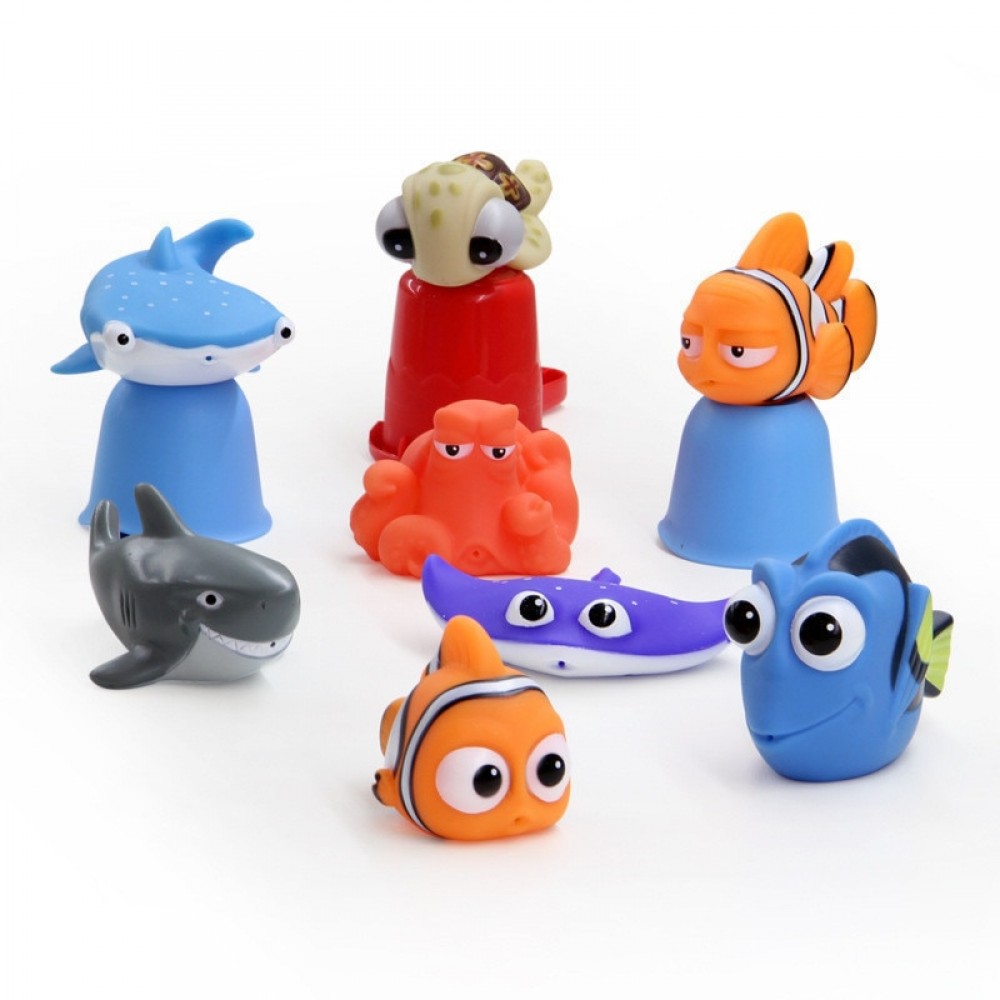 8pcs/set Baby Bath Toys Kids Funny Soft Rubber Float Spray Water Squeeze Toys Tub Rubber Bathroom Play Animals For Children #TC