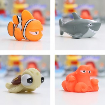 8pcs/set Baby Bath Toys Kids Funny Soft Rubber Float Spray Water Squeeze Toys Tub Rubber Bathroom Play Animals For Children #TC