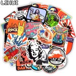 50 PCS Retro Style Sticker Graffiti Travel Funny JDM Stickers for DIY Sticker on Suitcase Luggage Laptop Bicycle Skateboard Car