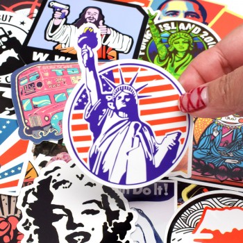 50 PCS Retro Style Sticker Graffiti Travel Funny JDM Stickers for DIY Sticker on Suitcase Luggage Laptop Bicycle Skateboard Car