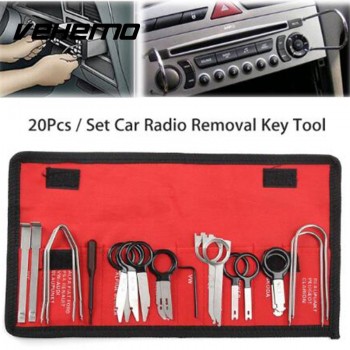 20Pcs Professional Car Radio Audio Stereo CD Player Removal Key Tool Kits Set