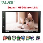 2 din Car radio 7Touch Screen Bluetooth GPS Android Phone Mirror Link USB Charger hands free FM/TF/USB rear view camera