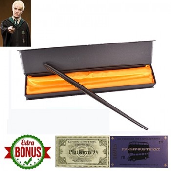 17 Kinds of Harri Potter Magic Wand with Box Voldemort Ron Hermione Dumbledore Luna Magic Wand Hogwarts Train Ticket