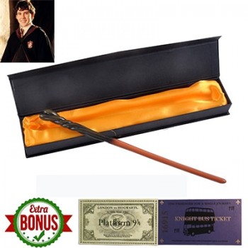 17 Kinds of Harri Potter Magic Wand with Box Voldemort Ron Hermione Dumbledore Luna Magic Wand Hogwarts Train Ticket