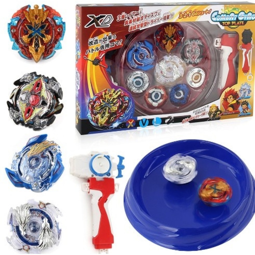 bayblade new 4PCS Boxed bayblade Beyblade Burst 4D Set With Launcher Arena Metal Fight Battle Fusion Classic Toys Original Box