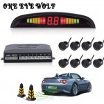 Car Parking Sensor Kit With 8 Sensors LED Display Voice Reverse Backup Radar Monitor Detector Security Alert System Accessories