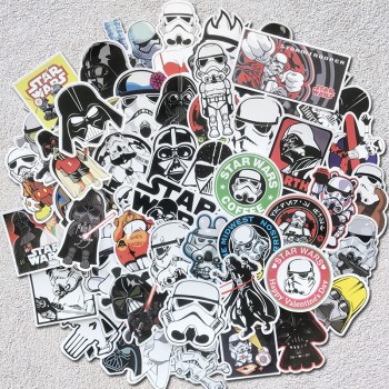 AQK 50Pcs Star Wars Stickers For Kids DIY Creative Graffiti Sticker For Skateboard Luggage Laptop Guitar Fridge Car Doodle Decal