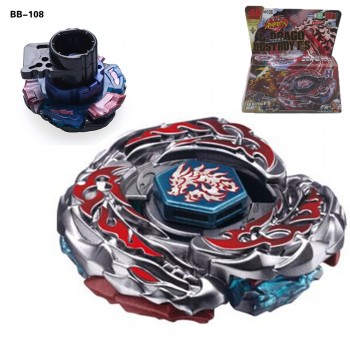 Bey Blade 1pcs Beyblade Burst Bayblade Metal Fusion 4D L-DRAGO DESTROY F:S+Launcher Kids Toys Children Christmas Gift BB108 #D