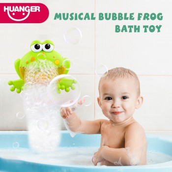 Dropship Bubble Frogamp;Crabs Baby Bath Toy Bubble Maker Swimming Bathtub Soap Machine Toys for Children With Music Water Toy