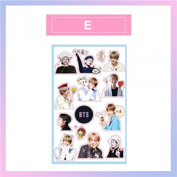 New Hot BT21 Stickers Fashion DIY Craft Photo Album Kpop BTS Stationery Bangtan Boys Scrapbooking For Baby Gifts