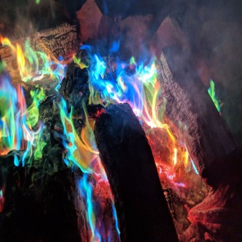 10/15/25g Mystical Fire Magic Tricks Coloured Flames Bonfire Sachets Fireplace Pit Patio Toy Professional Magicians Pyrotechnics