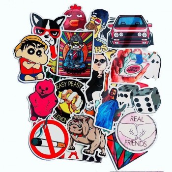 200pcs New Cartoon Random Color Sticker Hot Wholesale DIY Vinyl Decal Graffiti Sticker Bomb Laptop Waterproof Stickers Skate
