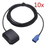 10pcs 3 Meters Universal GPS Antenna For VW RNS310 MFD2 MFD3 Aerial for Audi Passat for Mercedes for Benz Fakra 1575.42MHz