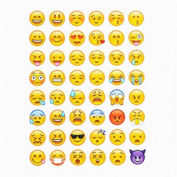 1pcs New Cute Head Portrait Sticker Smiling Face Interesting Smile face Stickers Children Kids Toy For Phone Notebook Message