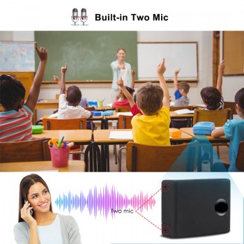 N9 GSM Listening Device In Acoustic Alarm Mini GSM Spy Device Voice Surveillance System Quad Band 2 Mic 12-15 Days Standby time