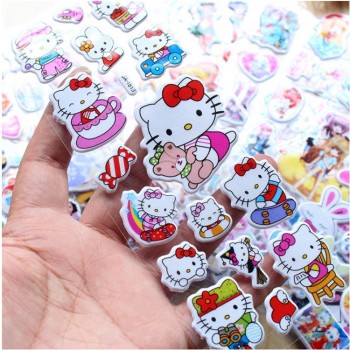 20pcs/lot Children 3D Puffy Stickers Cars Animals Fish Boys Gift Teachers Reward Supplies Kids Early Learning Toys