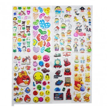 20pcs/lot Children 3D Puffy Stickers Cars Animals Fish Boys Gift Teachers Reward Supplies Kids Early Learning Toys