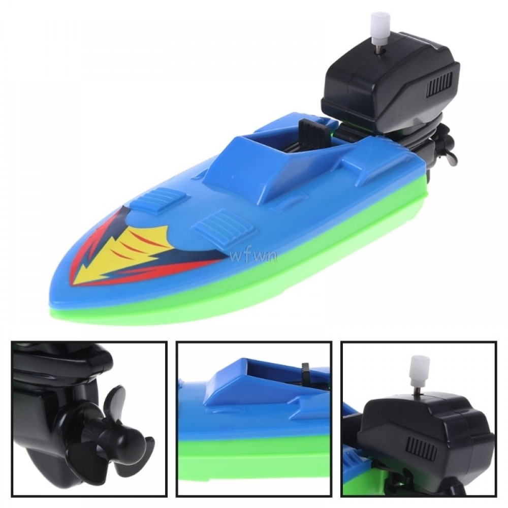 Baby Toy Kid Wind Up Clockwork Boat Ship Toys Bath Toy Play Water Bathroom MAY07 dropshipping