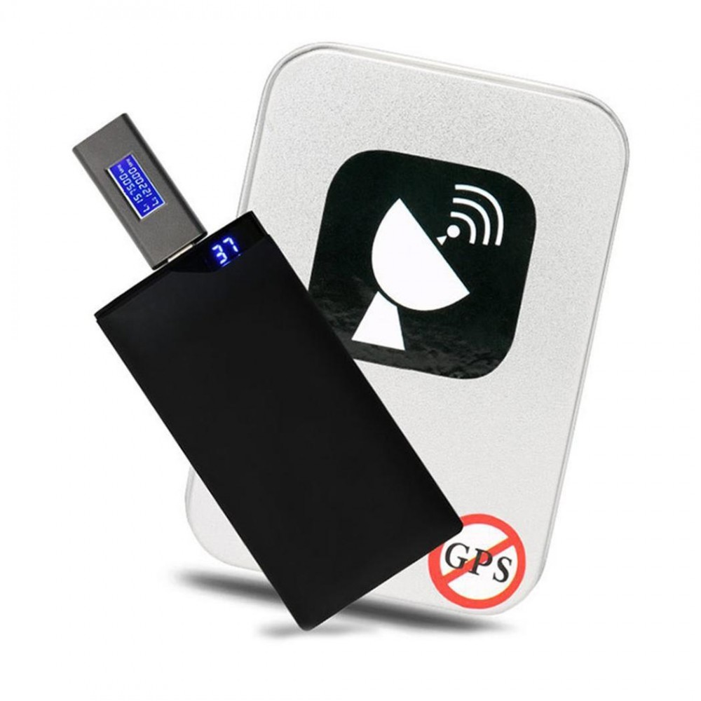 Car Vehicle GPS Signal Blocker Jammer GPS-L1: 1570-1580MHZ; GPS-L2: 1200-1273.0MHZ Anti Tracking Device 5-20m
