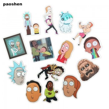 35 Pcs Rick And Morty Cartoon Pvc Waterproof Sticker For Luggage Skateboard Phone Laptop Moto Trunk Guitar Car DIY Stickers