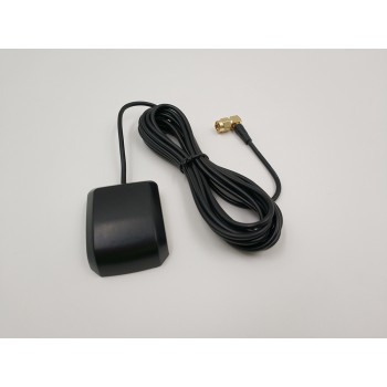 external GPS Glonass Dual antenna,high gian active patch ceramic antenna,GNSS antenna,SMA male Bend connector