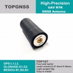 Spiral GNSS antenna TOP107, light drone RTK support GPS / GLONASS / Beidou satellite navigation system, aerial UAV / UGV antenna