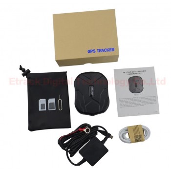 TK905 Waterproof Car GPS Tracker Magnet Vehicle GPS Locator Real Time Lifetime Free Tracking/APP 5000mAh Battery Standby 90Days