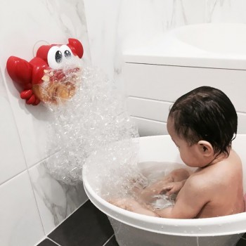 New Arrival Bubble Crabs Baby Bath Toy Funny Bath Bubble Maker Pool Swimming Bathtub Soap Machine Toys for Children Kids
