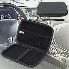 7 Inch Waterproof Hard PU Leather GPS Holder Bag GPS Carry Bags Case Cover Pouch Sat Nav Navigation Gps Bag with Strap