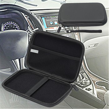 7 Inch Waterproof Hard PU Leather GPS Holder Bag GPS Carry Bags Case Cover Pouch Sat Nav Navigation Gps Bag with Strap