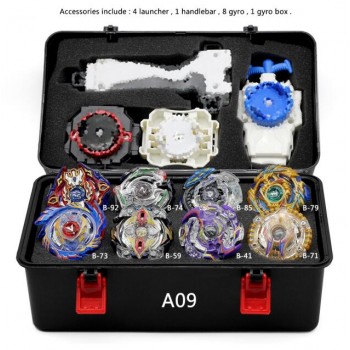 New 16 Styles Metal Beyblade BurstLauncher And Box Toys Arena Sale Bursting Gyroscope Emitter Spinning Bey Blade