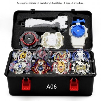 New 16 Styles Metal Beyblade BurstLauncher And Box Toys Arena Sale Bursting Gyroscope Emitter Spinning Bey Blade