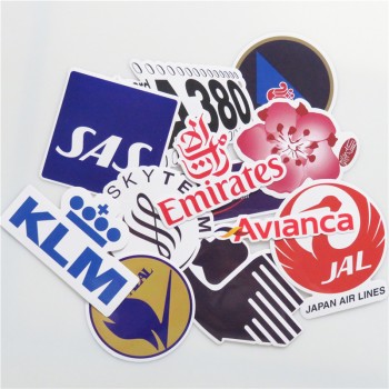 New Style 52Pcs Airline Logo High Quality Stickers Aviation Travel Trip For Suitcase Laptop Decal Fashion DIY Waterproof Sticker