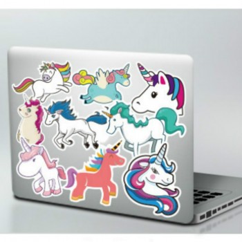 50 Pcs Colorful Cute Unicorn Stickers for Laptop Car Styling Phone Luggage Bike Motorcycle Mixed Cartoon Pvc Waterproof Stickers