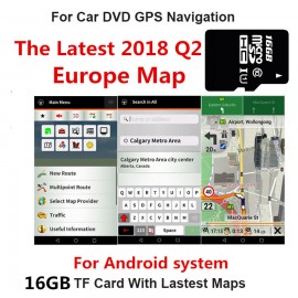 16GB Euro Map Micro Sd Card Only Fit For Android System Car Gps Navigation The Latest 2018 Q2 Map Of Europe