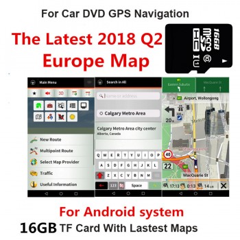 16GB Euro Map Micro Sd Card Only Fit For Android System Car Gps Navigation The Latest 2018 Q2 Map Of Europe
