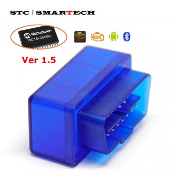 SMARTECH OBD2 Device ELM327 With PIC18F25K80 Version 1.5 OBDII for Android 7.1 8.0 8.1 Car Radio GPS Torque Car Code Scanner