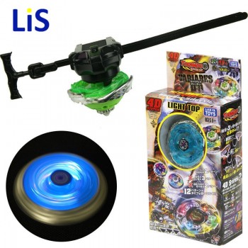 Lighting Beyblade BURST Metal Fusion 4D Launcher Beyblade Spinning Top set Kids Game Toys Christmas Gift for Children Bey Blade