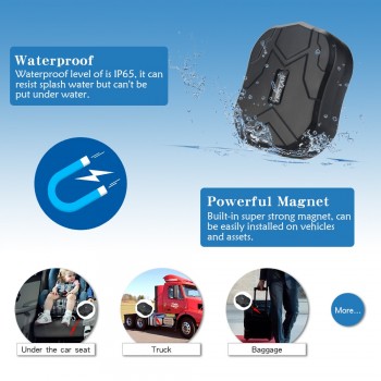 3G Waterproof Car GPS Tracker TK905-3G Magnet Vehicle GPS Locator Real Time Lifetime Free APP 5000mAh Battery Standby 60Days