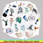 22pcs Movie Harry Potter stickers For Luggage Laptop Art Painting DIY Poster Stickers waterproof skateboard toy
