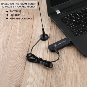 Mini USB RTL-SDR amp; ADS-B Remote Receiver Set Low-Cost Software Defined Radio Compatible with Many SDR Software Packages J25C27