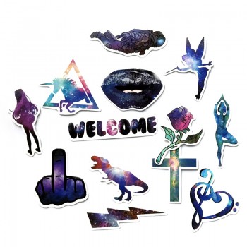 42pcs Mixed Galaxy  Stars Dream Anime Cartoon Stickers for  Luggage Laptop Skateboard Car Motorcycle Bicycle Sticker