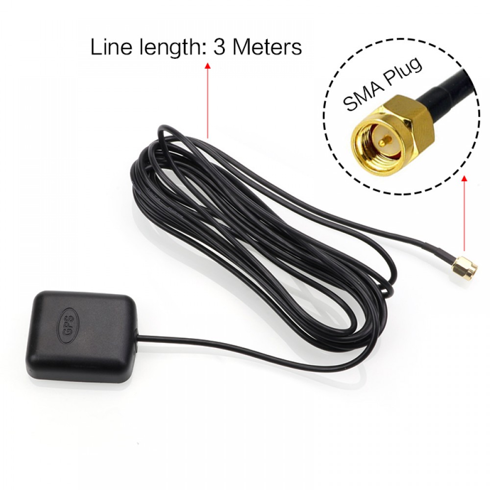 Car GPS Antenna GPS receiver Car DVD Navigation Night Vision Camera Car DVR GPS Active Remote Antenna Aerial Adapter Connector