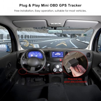OB22 GPS Plug  Play OBD Car GPS Tracker With GPS Positioning Realtime Tracking Plug Out Alarm Multiple Alarms Compact Size