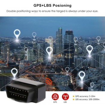 OB22 GPS Plug  Play OBD Car GPS Tracker With GPS Positioning Realtime Tracking Plug Out Alarm Multiple Alarms Compact Size