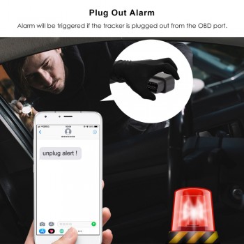 OB22 GPS Plug  Play OBD Car GPS Tracker With GPS Positioning Realtime Tracking Plug Out Alarm Multiple Alarms Compact Size